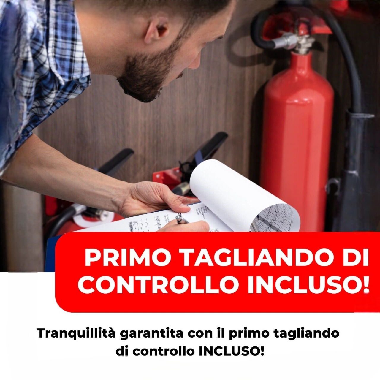 Cartello Estintore a polvere 1kg. - A - PVL 150x150 mm