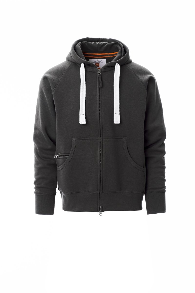 Felpa da uomo con cappuccio e tasca marsupio Payper Dallas - S-Antracite