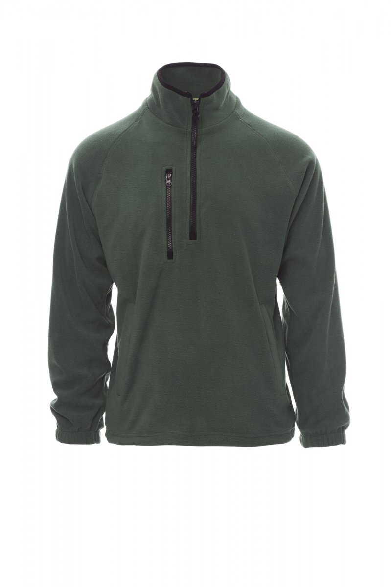 Felpa da uomo in pile 280gr Payper mezza zip - XS-jjVerdejjScuro
