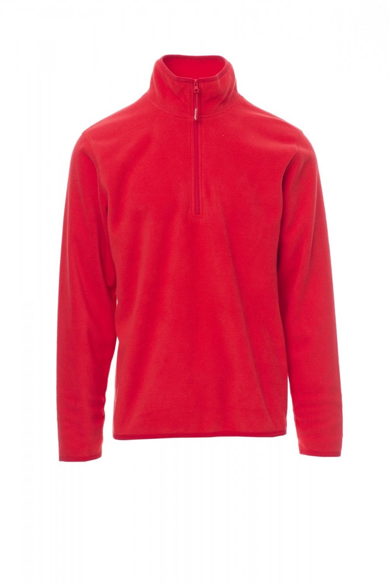 Felpa in pile leggera Unisex mezza zip PAYPER Soft+ - jjXS-jjRosso