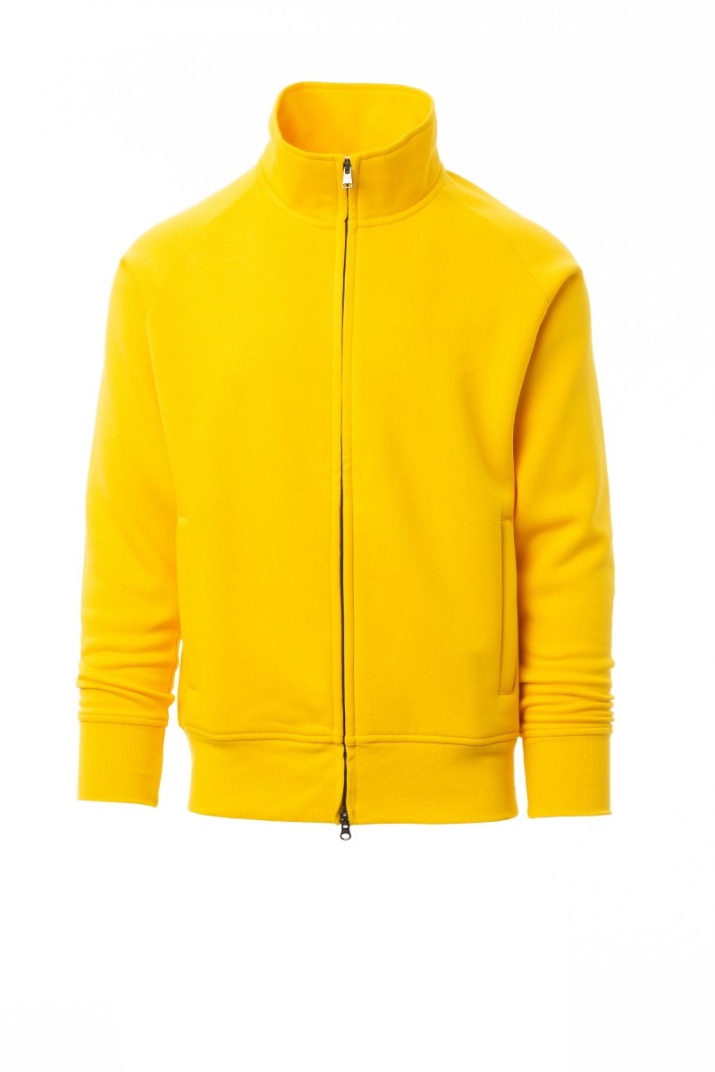 Felpa da Uomo PAYPER Panama+ in Policotone Garzato Zip Intera - XS-jjGiallo