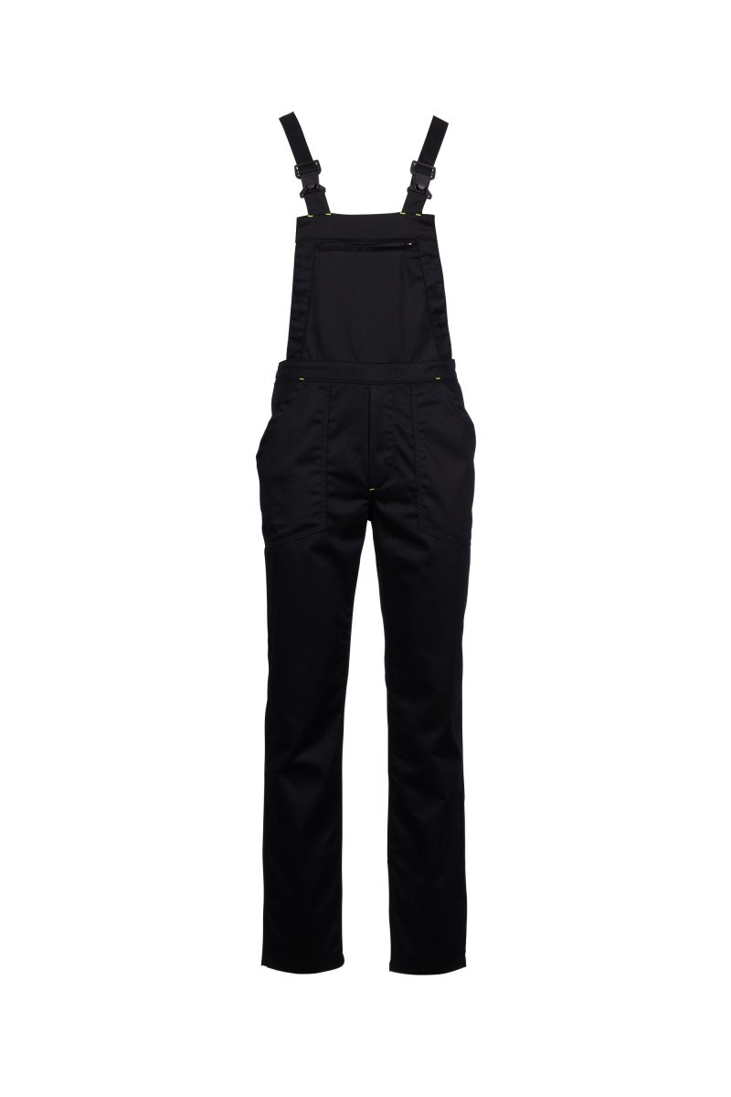 Salopette da Lavoro da Uomo Payper Trolley 100% Cotone sanforizzato - XXS-Nero