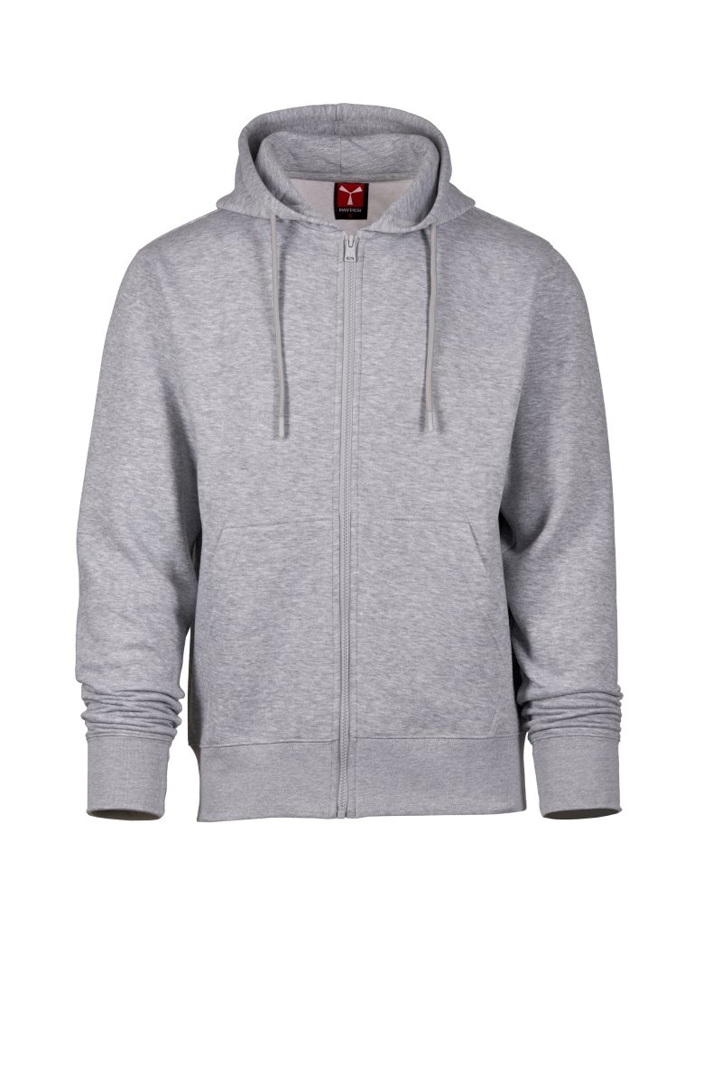 Felpa uomo in pile con cappuccio PAYPER Dallas+ zip intera - XS-jjGrigiojjMelange