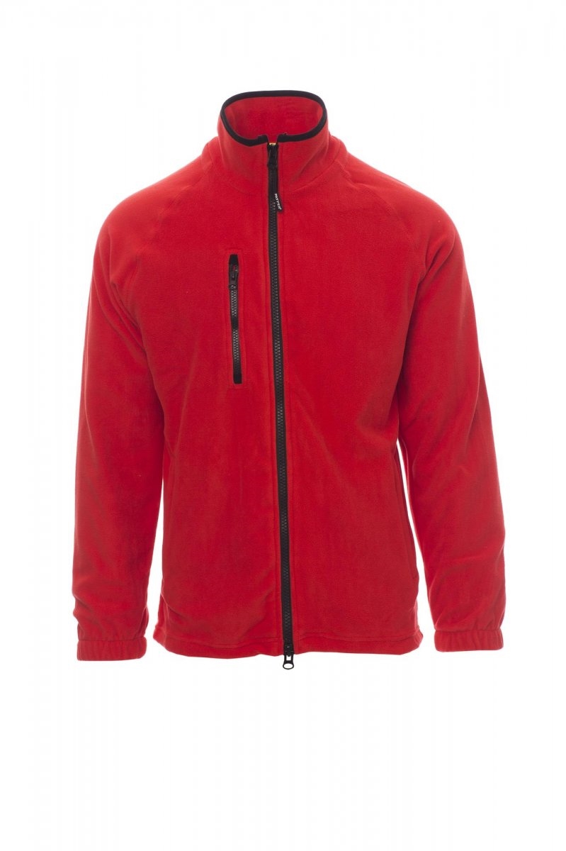 Felpa da uomo zip intera in pile Payper Norway inverbale 280 gr - jjXS-jjRosso