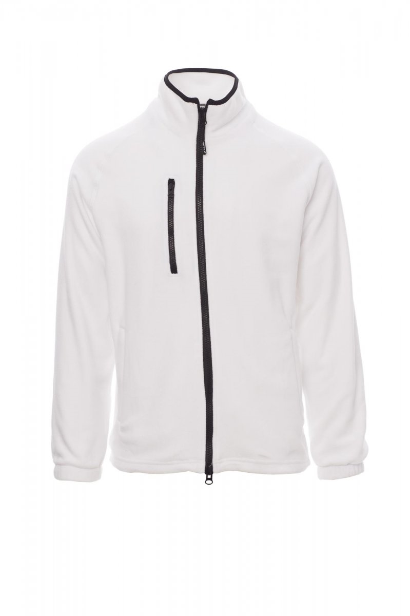 Felpa da uomo zip intera in pile Payper Norway inverbale 280 gr - jjXS-jjBianco