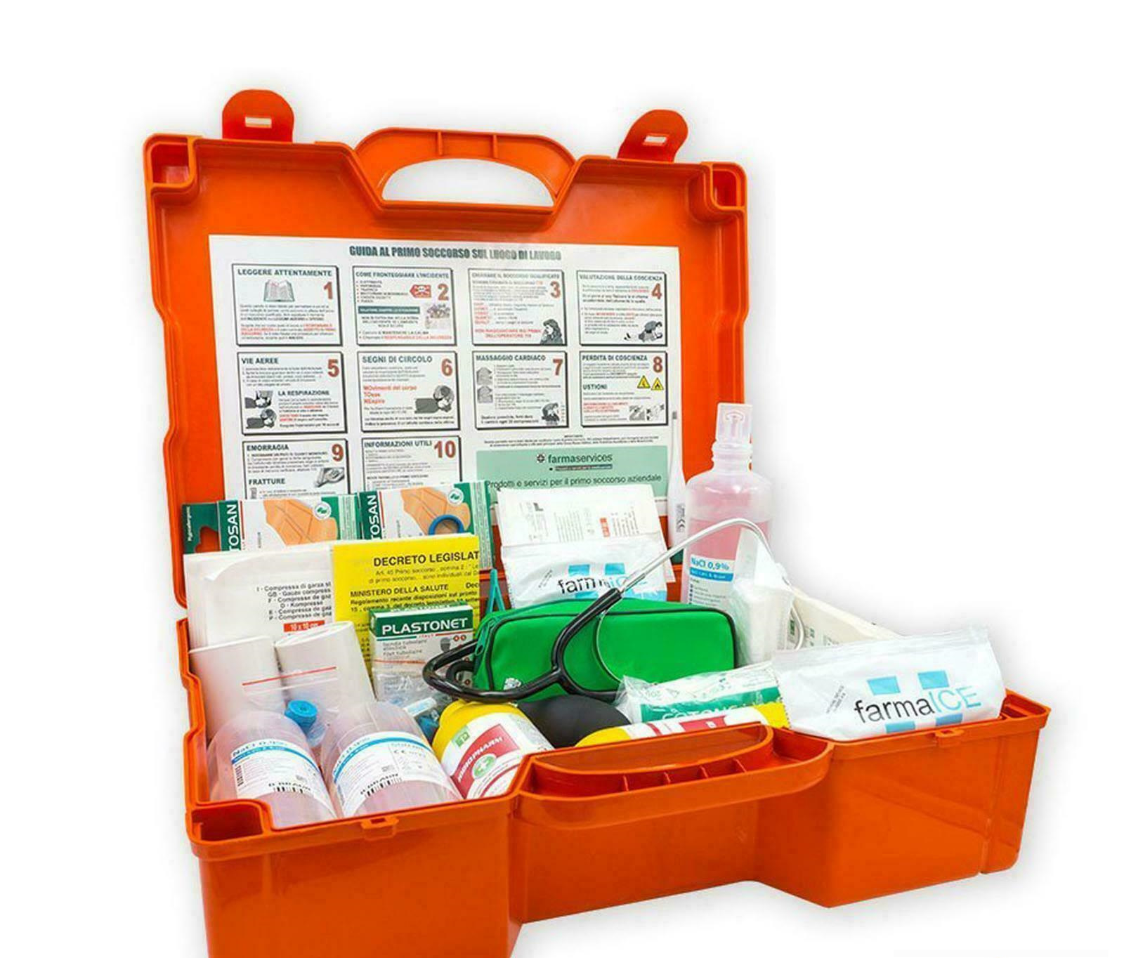 Cassetta medica valigetta pronto soccorso allegato 1 azienda più di 3 dipendenti